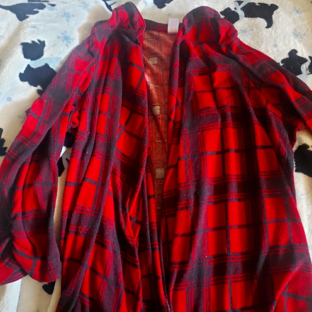 No Boundaries Plaid Cardigan